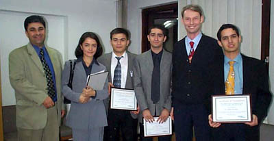 Students with the course coordinators.