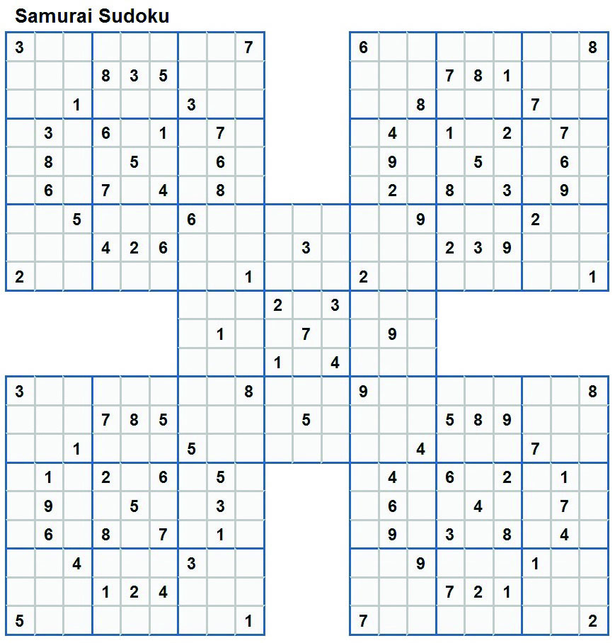 Samurai Sudoku