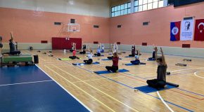 Yoga Class Students Try for Mind–Body Balance